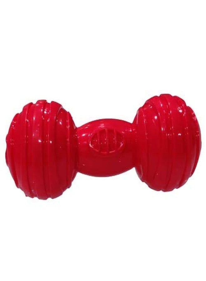 Pet Guard Red Extra Strong Rubber Dumble Toy for Puppy and Dog - Image 1